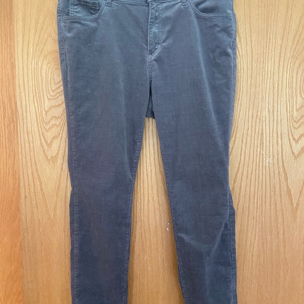 Loft gray corduroy pants